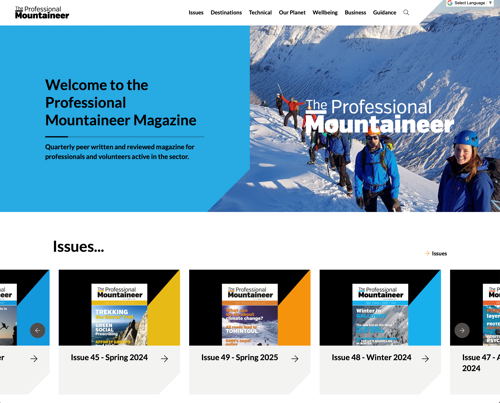 The Professional Mountaineer main page